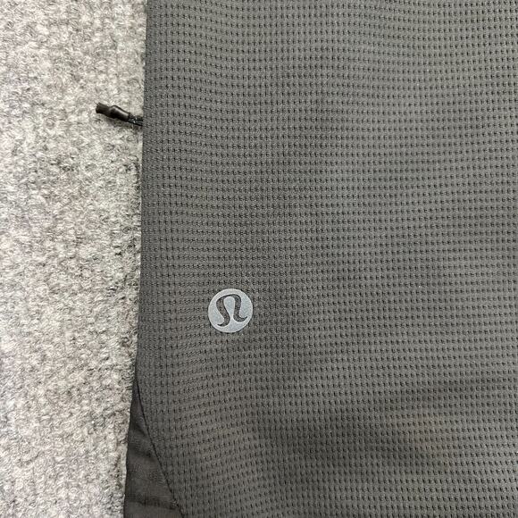 Lululemon Cold Terrain Vest Jacket Mens XL Gray Logo Mock Neck Pockets Full Zip - Picture 4 of 10